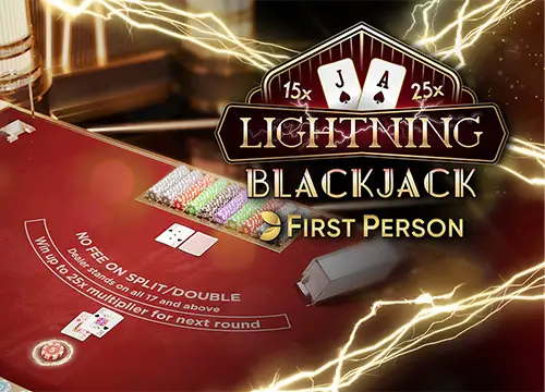 First Person Lightning Blackjack